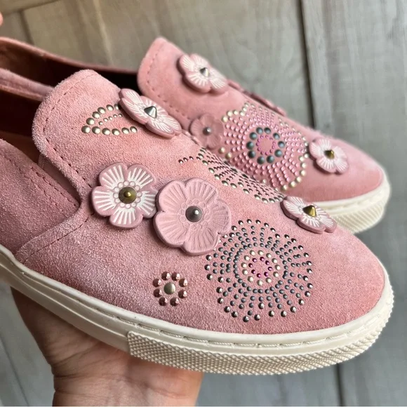 Coach Slip On Sneaker With Tea Rose Rivets - Picture 11 of 12